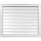 Ekena Millwork Vertical Surface Mount PVC Gable Vent: Functional, w/ 2"W x 1-1/2"P Brickmould Frame, 34"W x 28"H GVPVE34X2802SF - alternate 1